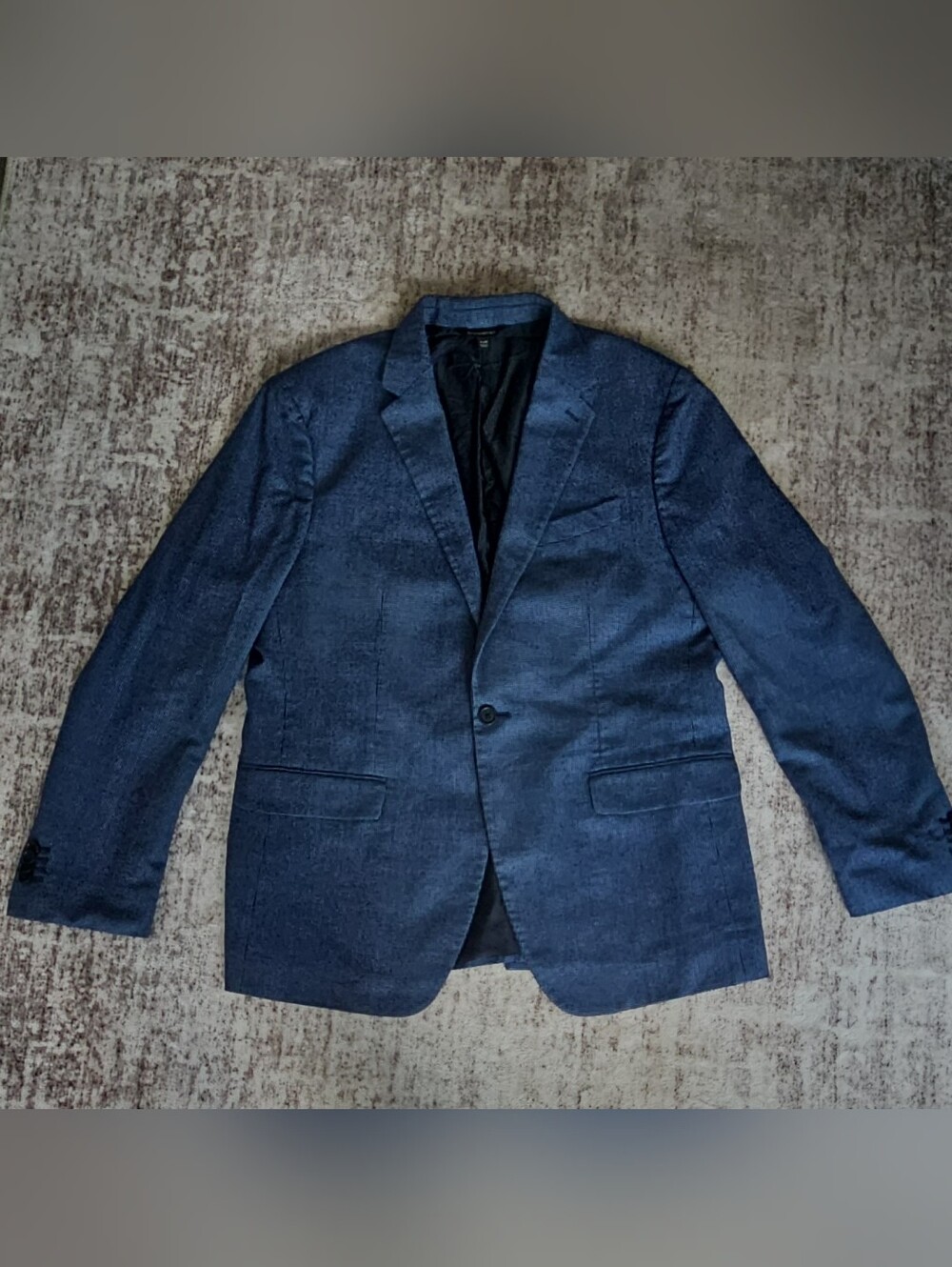 Banana Republic Men's Dark Blue Single-Button Sport Coat